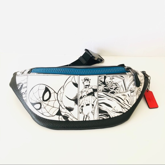 Coach Marvel Warren Belt Bag Comic Book Print - Picture 1 of 6